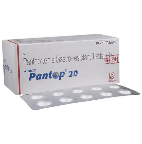 pantop 20mg tablet 10's